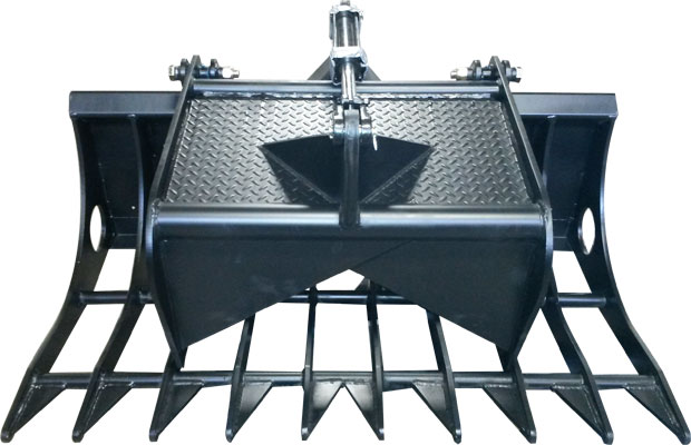 Grapple Bucket with Single Gripper - 60" wide