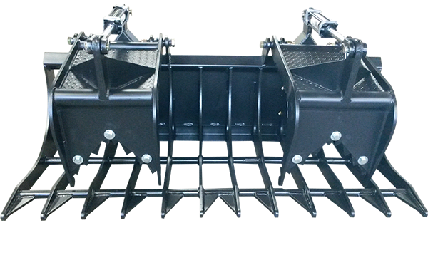 Grapple Bucket with Double Gripper - 72"